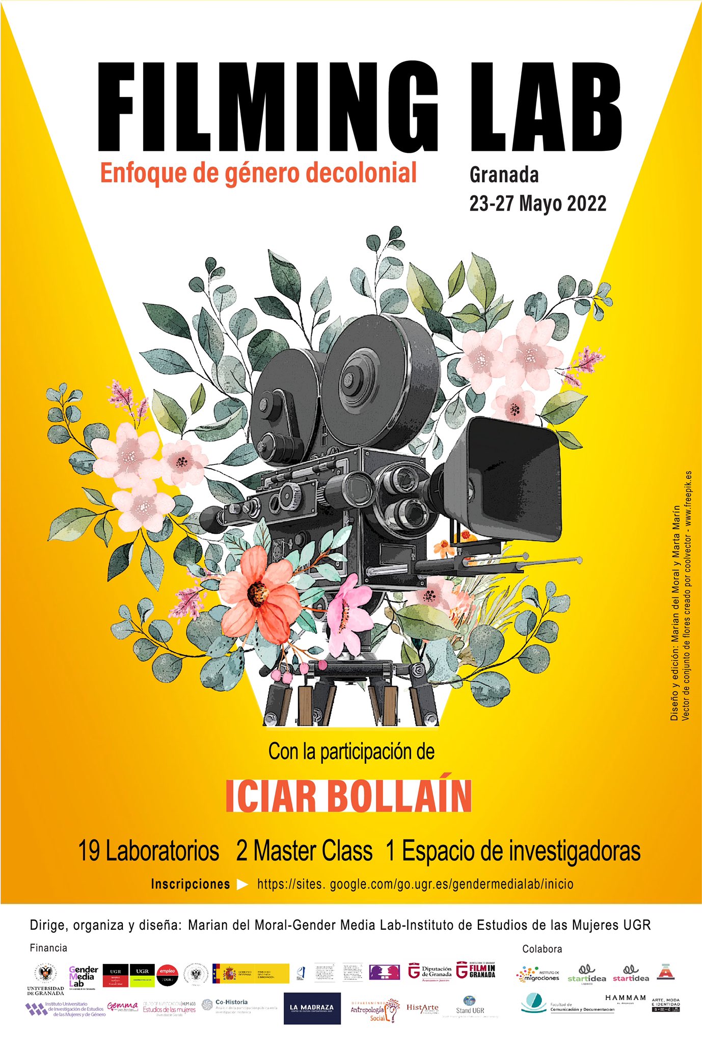 El encuentro “Filming Lab” traerá a Granada a reconocidas profesionales del cine español